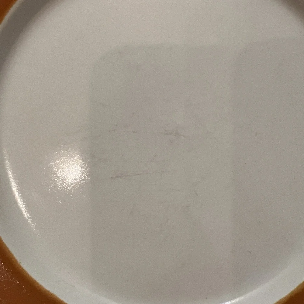 Vtg Pottery Barn Dune Persimmon Salad Plates 4 Retro MCM Boho Replacement